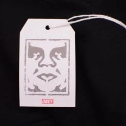 Obey Men's Black Bold All Eyez L/S Pull Over Hoodie