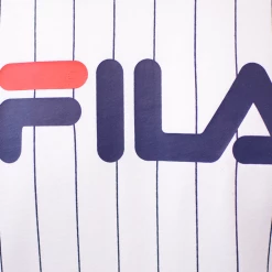 Spotted Clothing FILA Men's White Navy Stripe S/S Tee (S03) Size Small