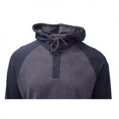 O'Neill Men's Light Weight Two Tone Henley Hoodie