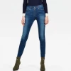 Spotted Clothing G-STAR RAW Women's Dark Aged Shape Zip High Super Skinny Jeans (D12371)
