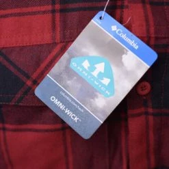 Columbia Men's Omni-Wick Kestrel Trail L/S Flannel Size XS